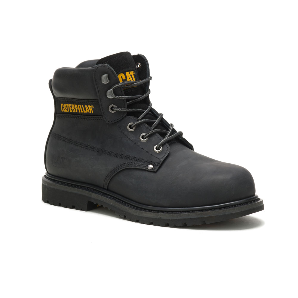 Caterpillar Men's Powerplant Astm Safety Boots Black CAT-69215